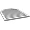 Ekena Millwork Octagonal Top Surface Mount PVC Gable Vent w/ 2"W x 1-1/2"P Brickmould Frame, 28"W x 36"H GVPOT28X3602SF - alternate 4